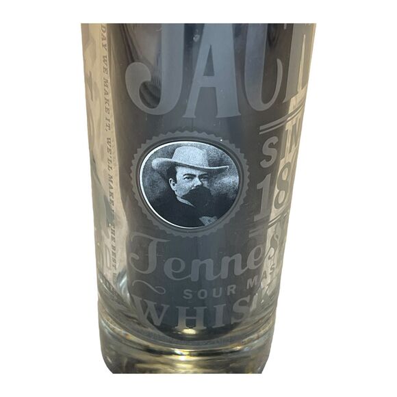 Vintage Jack Daniels Old No.7 Clear Tennessee Whiskey 6" Tall High Ball Glass - Picture 6 of 10